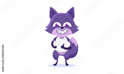 vector illustration of mascot fox
