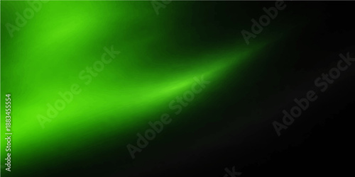 Abstract green background featuring a dark texture with a blue light glow and motion wave effects across an artistic backdrop of flash rays and energy lines