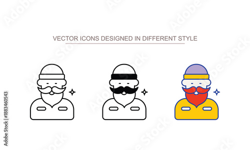 Bearded Lumberjack vector stock