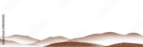 Chocolate and coffee powder, scattered cocoa on a light background.