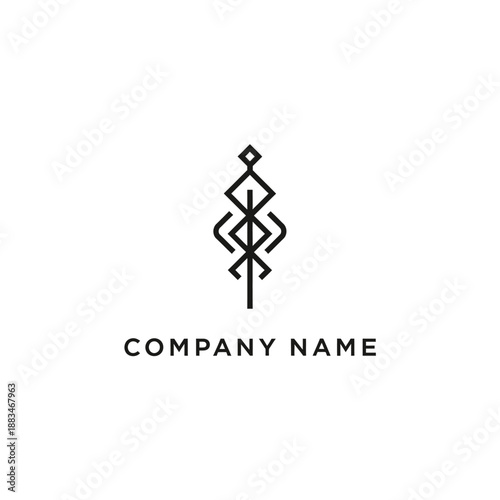 Modern Company Logo Design Element.