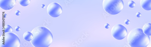 Vector texture of bubble gum and collagen bubbles for dreamy design background.