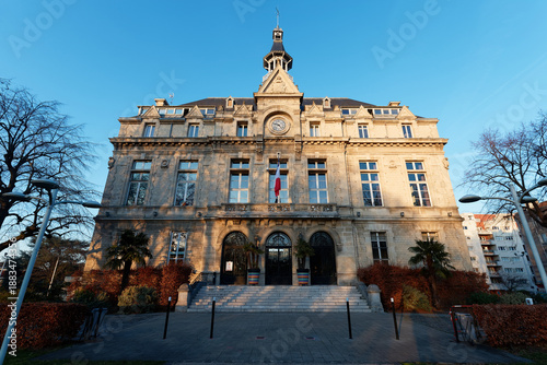 The town hall of La Courneuve city, Parisian region , France .