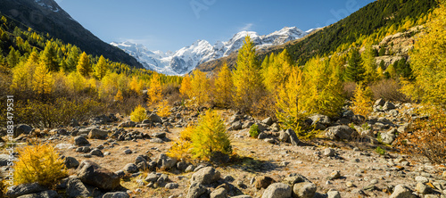 Morteratschtal, Piz Bernina, Graubünden, Schweiz