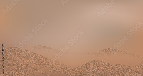 Abstract golden sand dunes landscape.