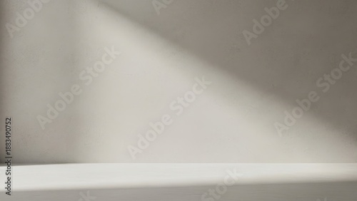 Wallpaper Mural a simple abstract image showing a wall illuminated with bright angled sunlight and shadows Torontodigital.ca