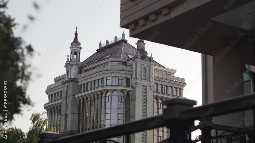 custom made wallpaper toronto digitalEclectic building with expressive architectural style enriched with classical elements. Balanced composition highlights historical reference