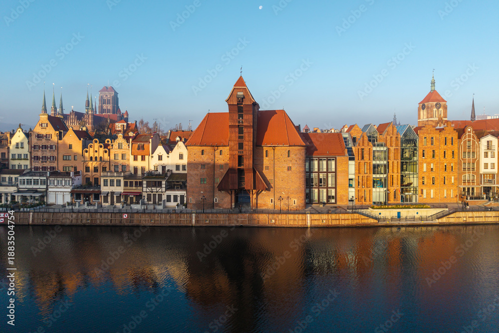Fototapeta premium Gdansk, Poland- View of the Old Town 