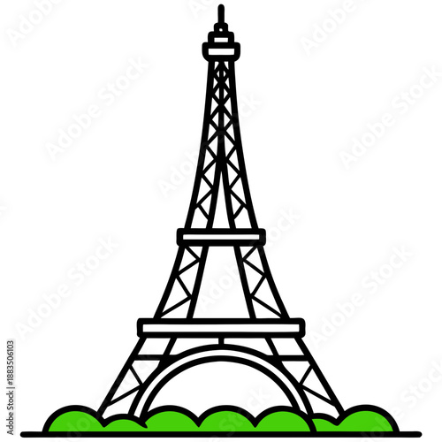  the eiffel tower stands tall and proud against