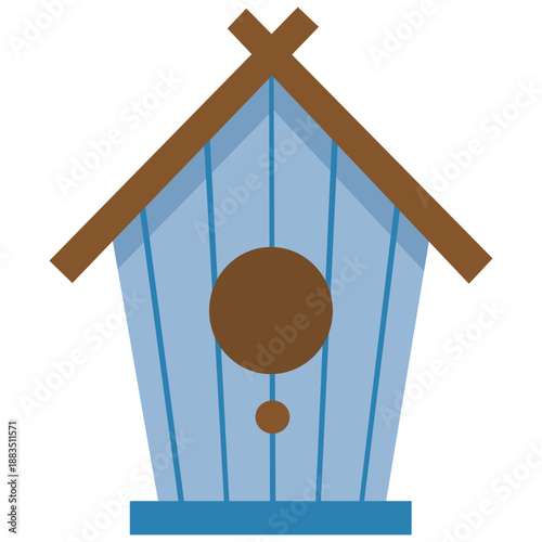 Park bird feeders icon. Flat illustration of park bird feeders vector icon isolated on white background. Spring season.