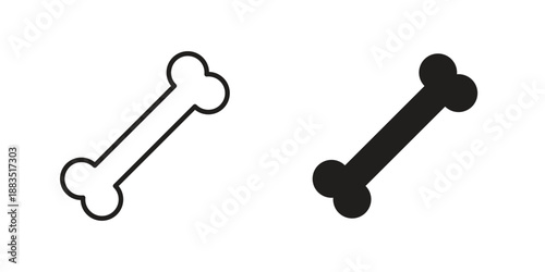 Bones icon suitable symbol. Simple stock illustration stock