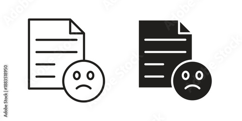 Complaint icon suitable symbol. Simple stock illustration stock