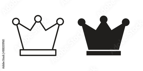 Crown icon suitable symbol. Simple stock illustration stock