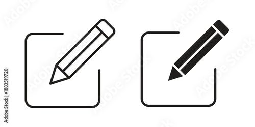 Edit icon suitable symbol. Simple stock illustration stock