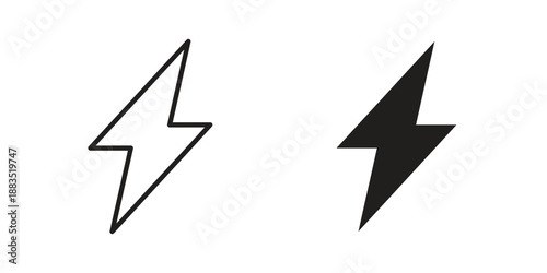 Electricity icon suitable symbol. Simple stock illustration stock