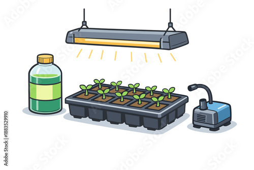 Indoor gardening essentials for hydroponic plant growth