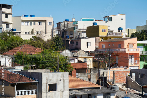 Wallpaper Mural Simple houses in communities or favelas in the city of São Paulo. Torontodigital.ca