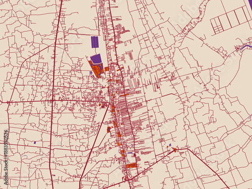 Fotografia City map background — Nakhon Si Thammarat, Thailand