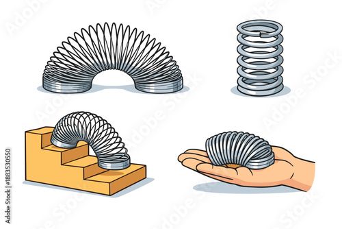 Metal coil springs in action: dynamic uses and fun applications