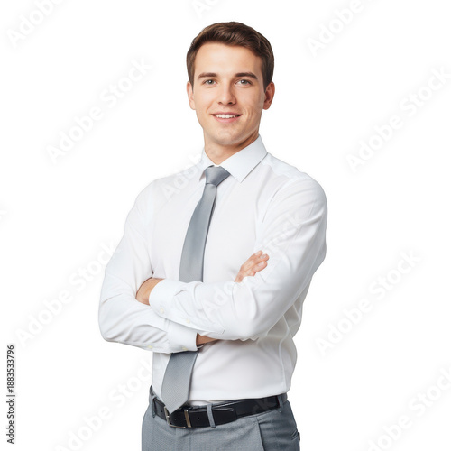 Confident young businessman