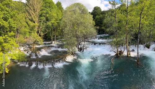 Vászonkép waterfall Martin Brod, Bosnia and Hercegovina
