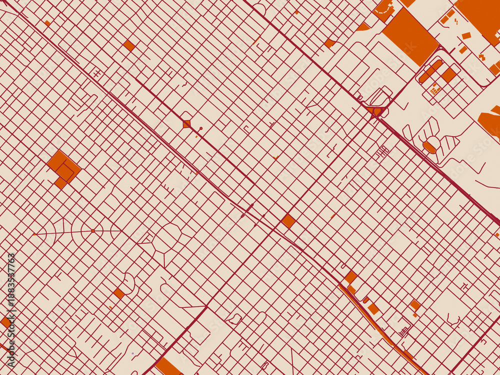 Fototapeta premium City layout map – San Miguel (Argentina)