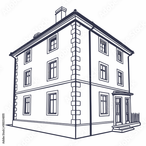 Classic two-story house