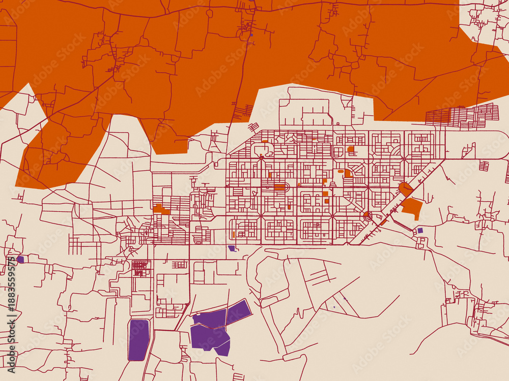 Fototapeta premium City map background — Neyveli, India