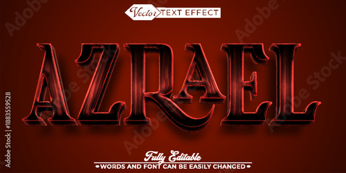  Azrael Angel Death Vector Fully Editable Smart Object Text Effect