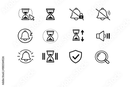 Ring contrast active image reduced pause icon mute usability generation vector keyboard