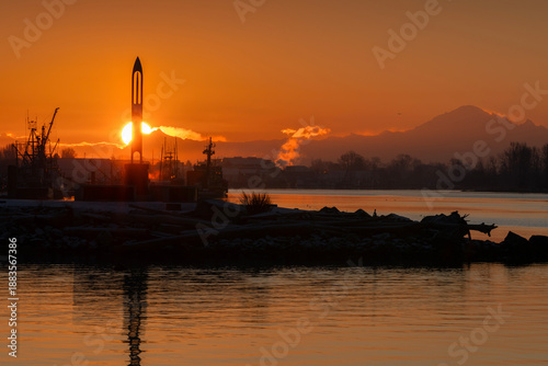 Fényképezés Garry Point Golden Steveston Sunrise Richmond