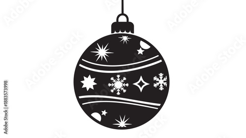 Holiday Christmas Ball Decorations Isolated on Transparent Background