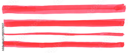 Cuadro en lienzo PNG Red Hand drawn sketch hatching line smear stroke