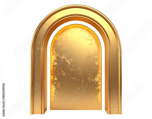 Golden Arches with Shining Light Inside.