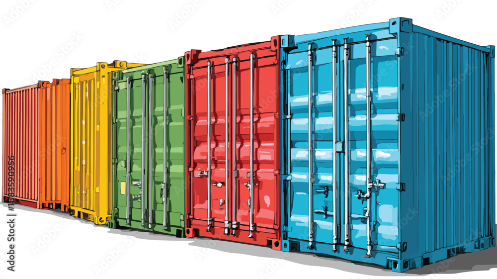 Fototapeta premium Versatile Storage Containers Clipart Vector Art for Illustration Projects