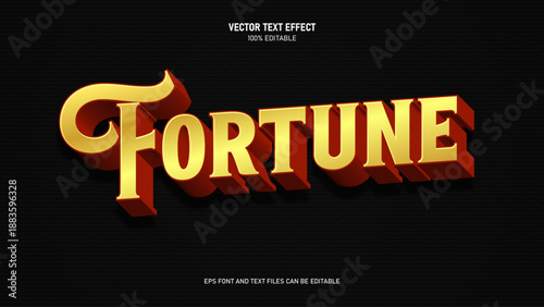 Fortune 3d text effect