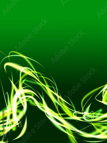 Modern soft abstract background on gardient background with flash flame wave curves