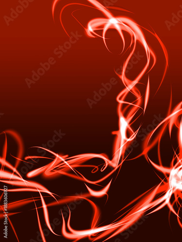 Modern soft abstract background on gardient background with flash flame wave curves