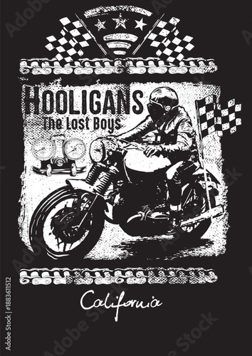 Hooligans The Last Boys Motorcycle Print