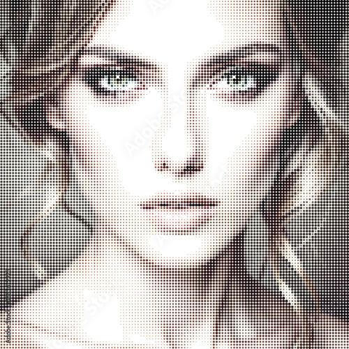 Beautiful Woman Face Portrait