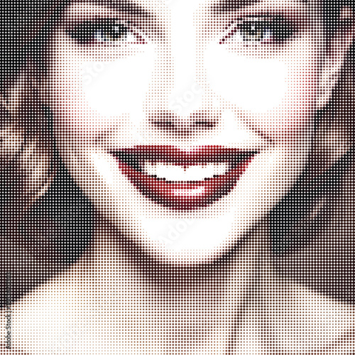 Happy Woman Smiling Face Portrait