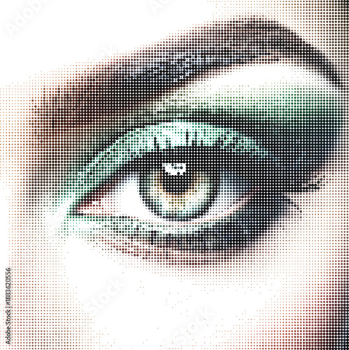 Close Up Of Human Eye