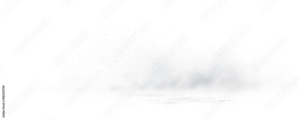 Obraz premium Mystical Blue Dust Landscape on Black Background