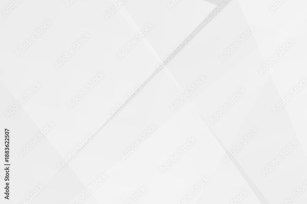 Fototapeta premium Minimal white and grey geometric background with polygons and gradients, vector EPS 10.