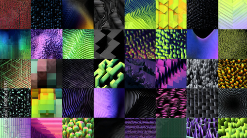 Closeup of green plant in purple.