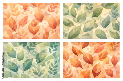 Nature abstract geometric pattern pack
