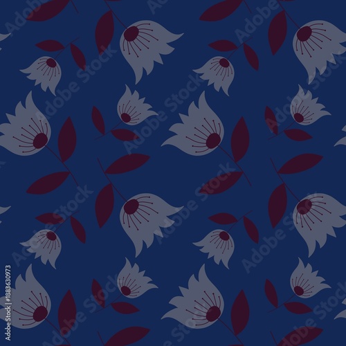 Spring seamless flowers pattern for wrapping paper and fabrics and kids clothes and spring party textiles and linens