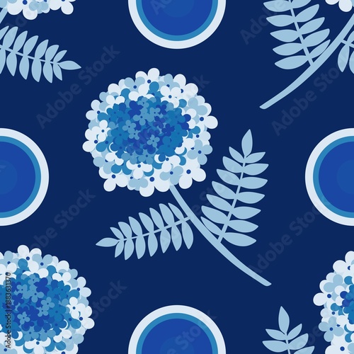 Floral seamless flowers pattern for wrapping paper and fabrics and kids clothes and spring party textiles and linens