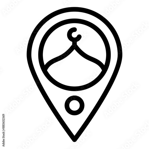 mosque location icon