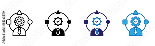 Adaptation Icon Multi Style Vector Illustration